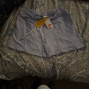 H&M Women's Soft Blue Athletic Shorts